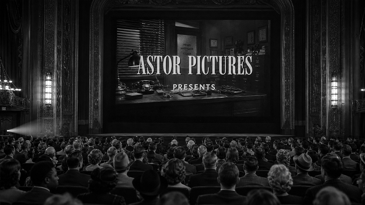 A vintage movie theater