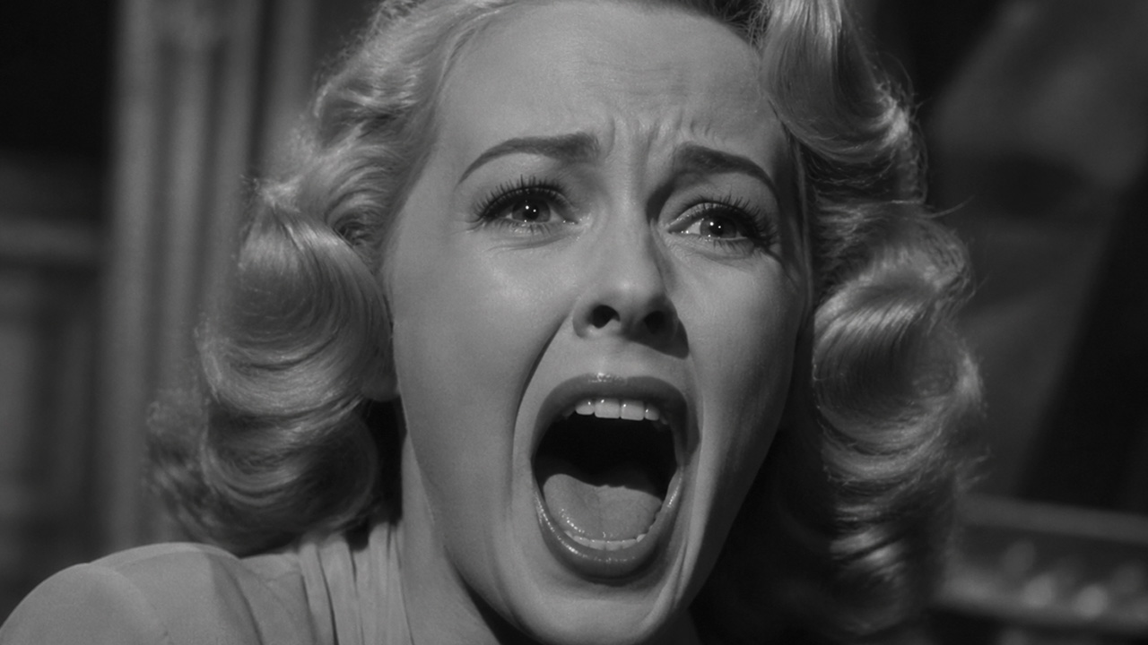 A woman screaming